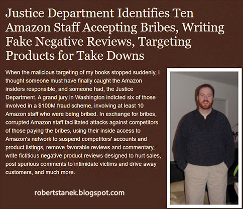 Justice Department Identifies Ten Amazon Staff Accepting Bribes