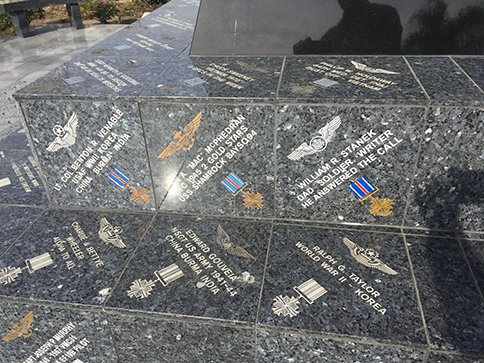 William Robert Stanek is honored at the Distinguished Flying Cross memorial