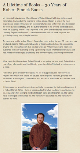 A tribute for 30 years of writing